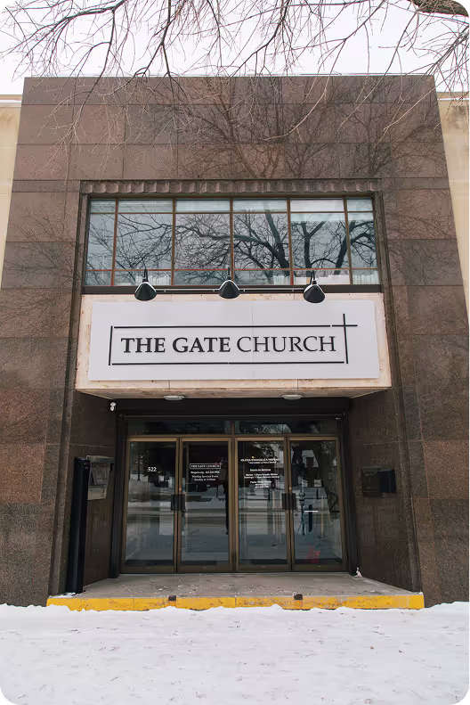 A photo of the exterior of The Gate